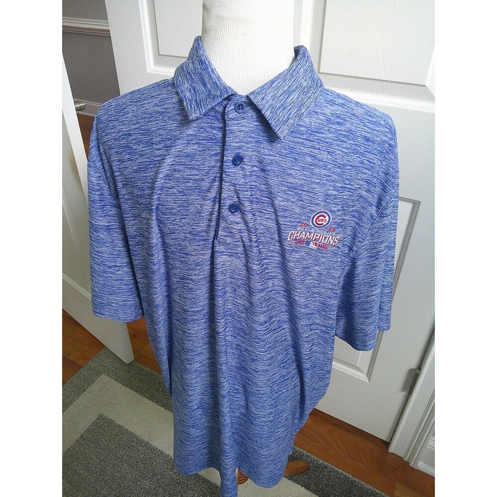 Under Armour   Chicago Cubs MLB 2016  WS Champions  Polo Shirt  Loose fit XL